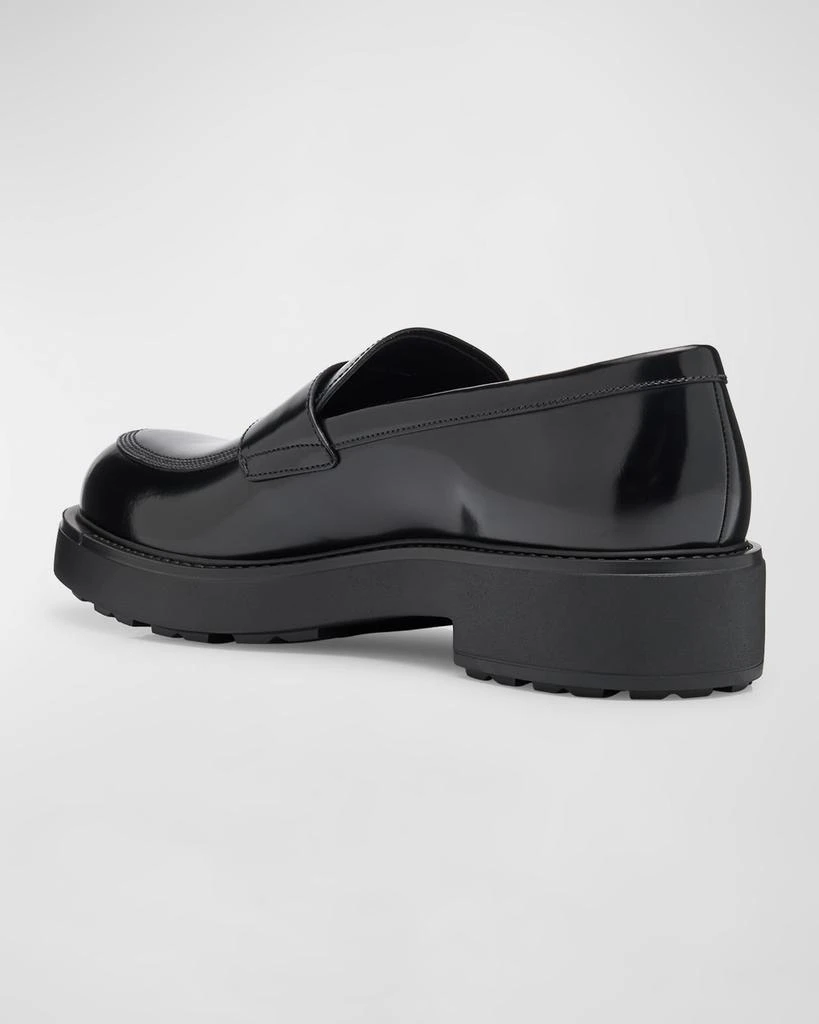 Prada Men
s Diapason Leather Penny Loafers 4