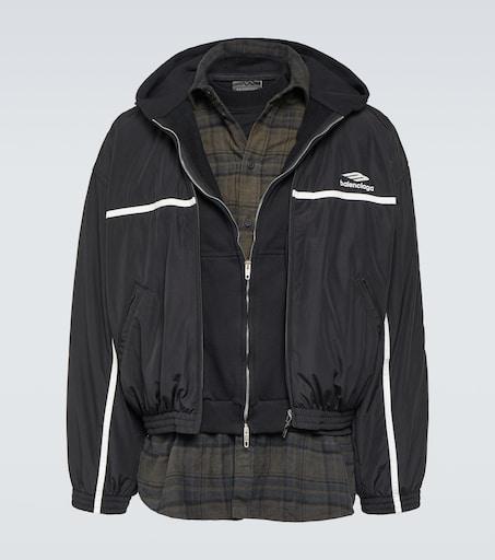 Balenciaga 3B Sports Icon layered track jacket - Jackets - Compare