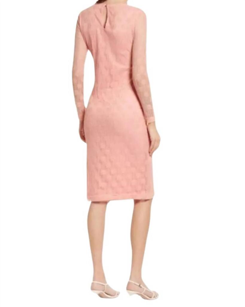 BB Dakota Lace Shift Dress In Orange Crush