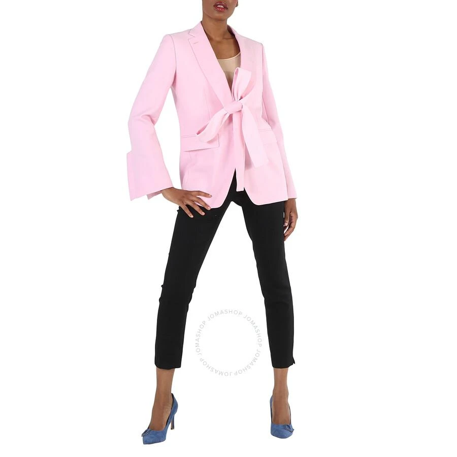 Burberry Ladies Pale Candy Pink Exaggerated-Lapel Blazer 1
