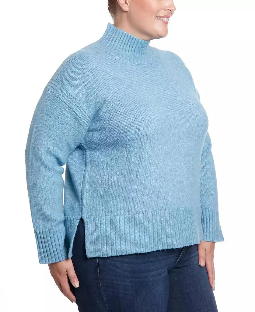 Joseph A Plus Size Plush Tunic Mock Neck Sweater 4