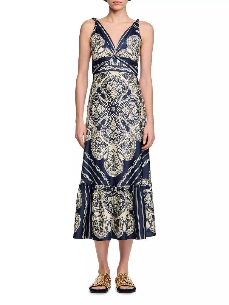 Sandro Patterned Maxi Dress 4