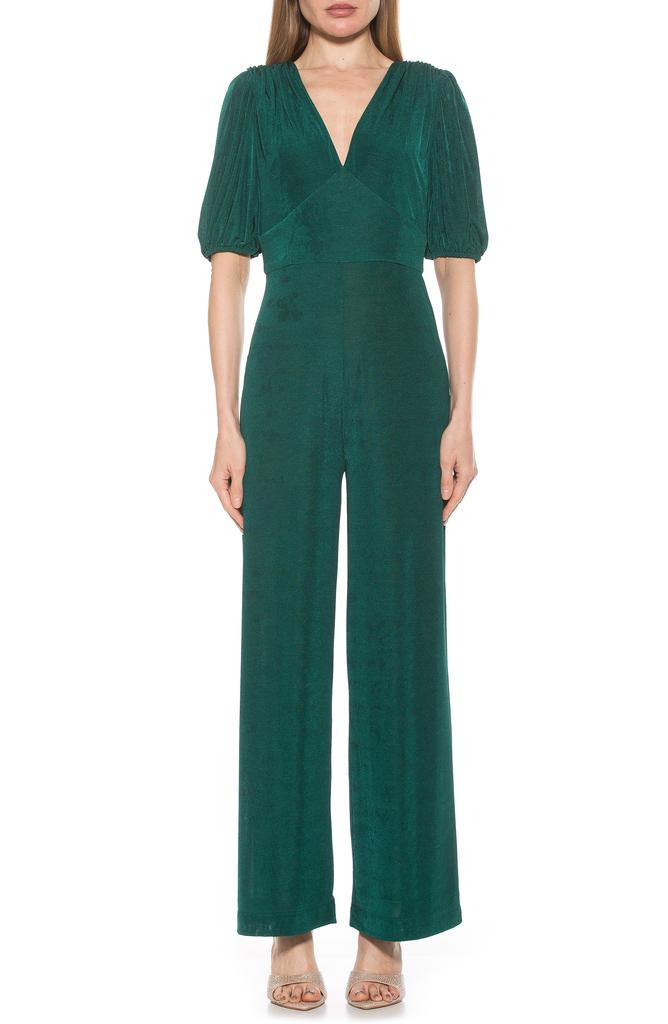 ALEXIA ADMOR Ivy Bubble Sleeve Jumpsuit