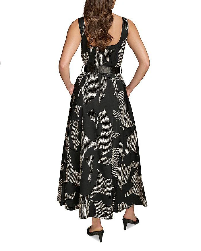 Donna Karan Printed Square Neck Maxi Dress 3