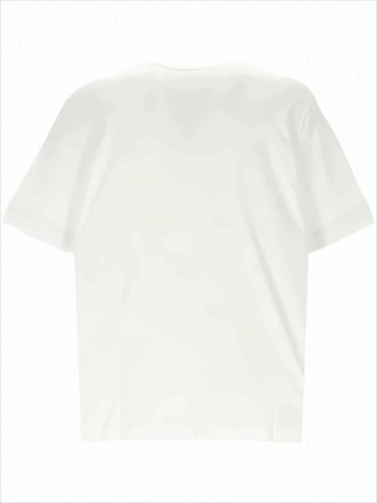 Helmut Lang Relaxed-Fit White Cotton Tee with Embossed Lettering 3