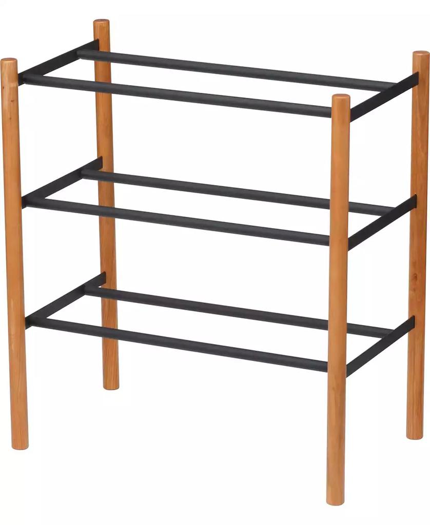 Yamazaki Plain Expandable 3-Tier Shoe Rack