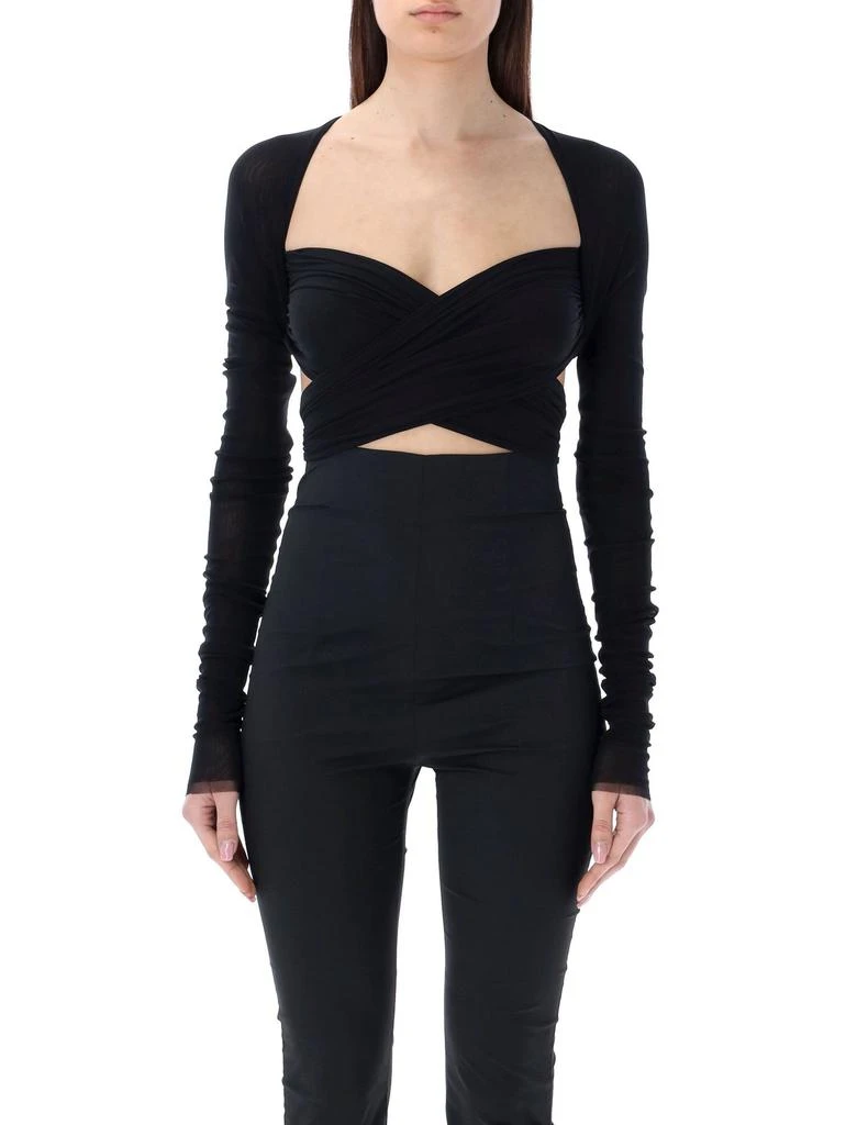 PHILOSOPHY di LORENZO SERAFINI Philosophy Di Lorenzo Serafini Bow-Fastened Long-Sleeved Top 1