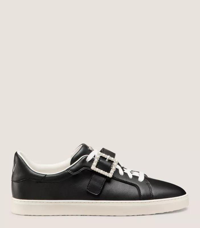 Stuart Weitzman LIVVY PEARL BUCKLE SNEAKER
