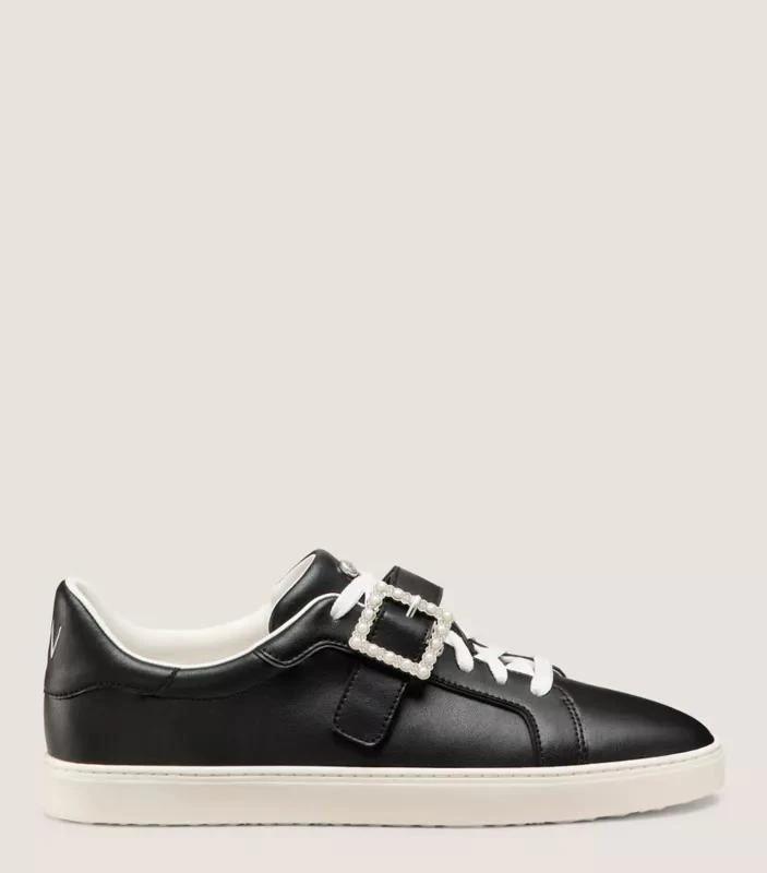 Stuart Weitzman LIVVY PEARL BUCKLE SNEAKER 1