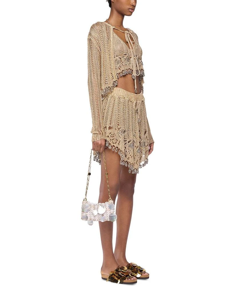 Rabanne Metallic Cropped Cardigan 2