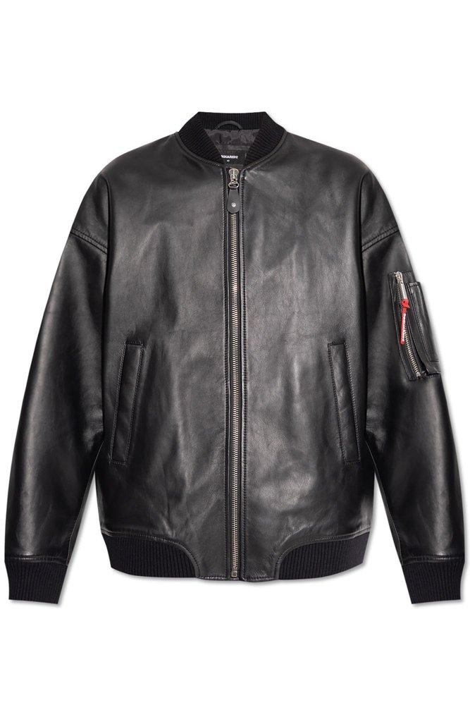 Dsquared2 Dsquared2 Zip-Up Leather Jacket