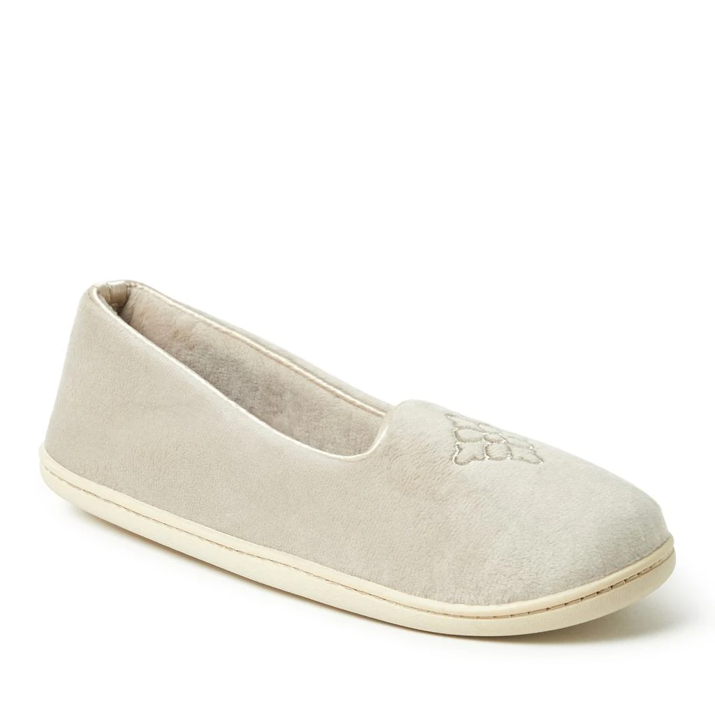 Dear Foams Womens Rebecca Microfiber Velour Closed Back Slipper 1