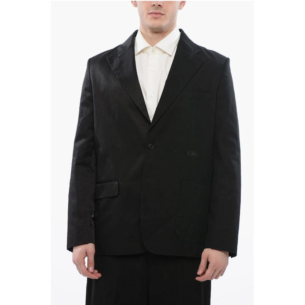 MAISON MARGIELA MM6 Single-Breasted Blazer With Asymmetric Men's Pockets 1