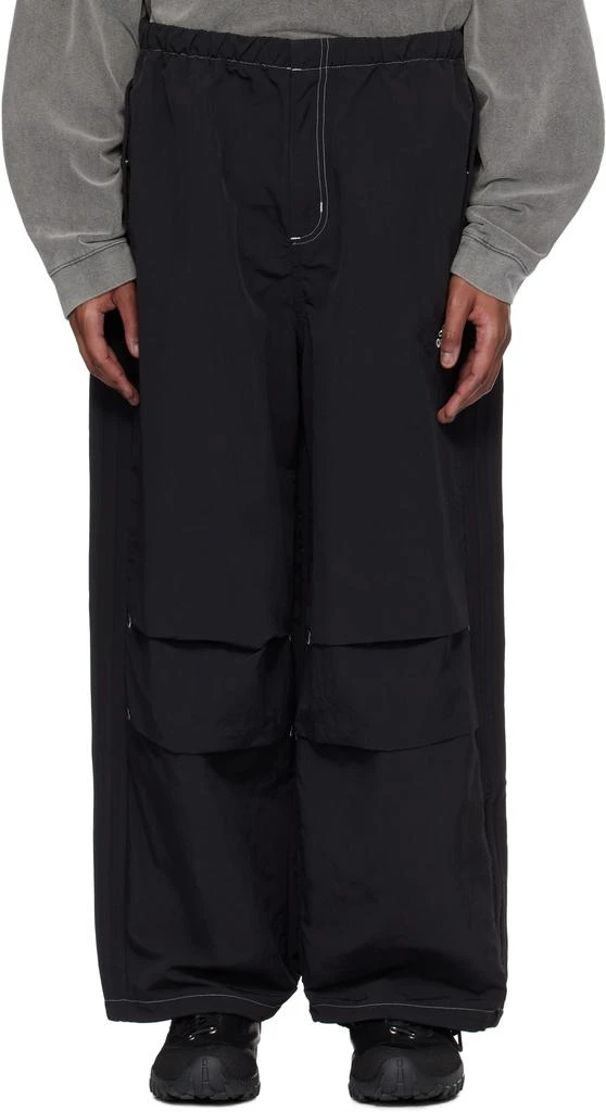Adidas Black Parachute Lounge Pants 1