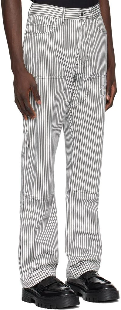 AMIRI Black & White Motors Carpenter Jeans 2