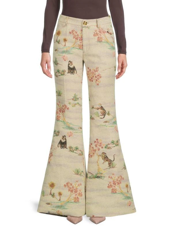 Giambattista Valli Floral Bootcut Pants 1