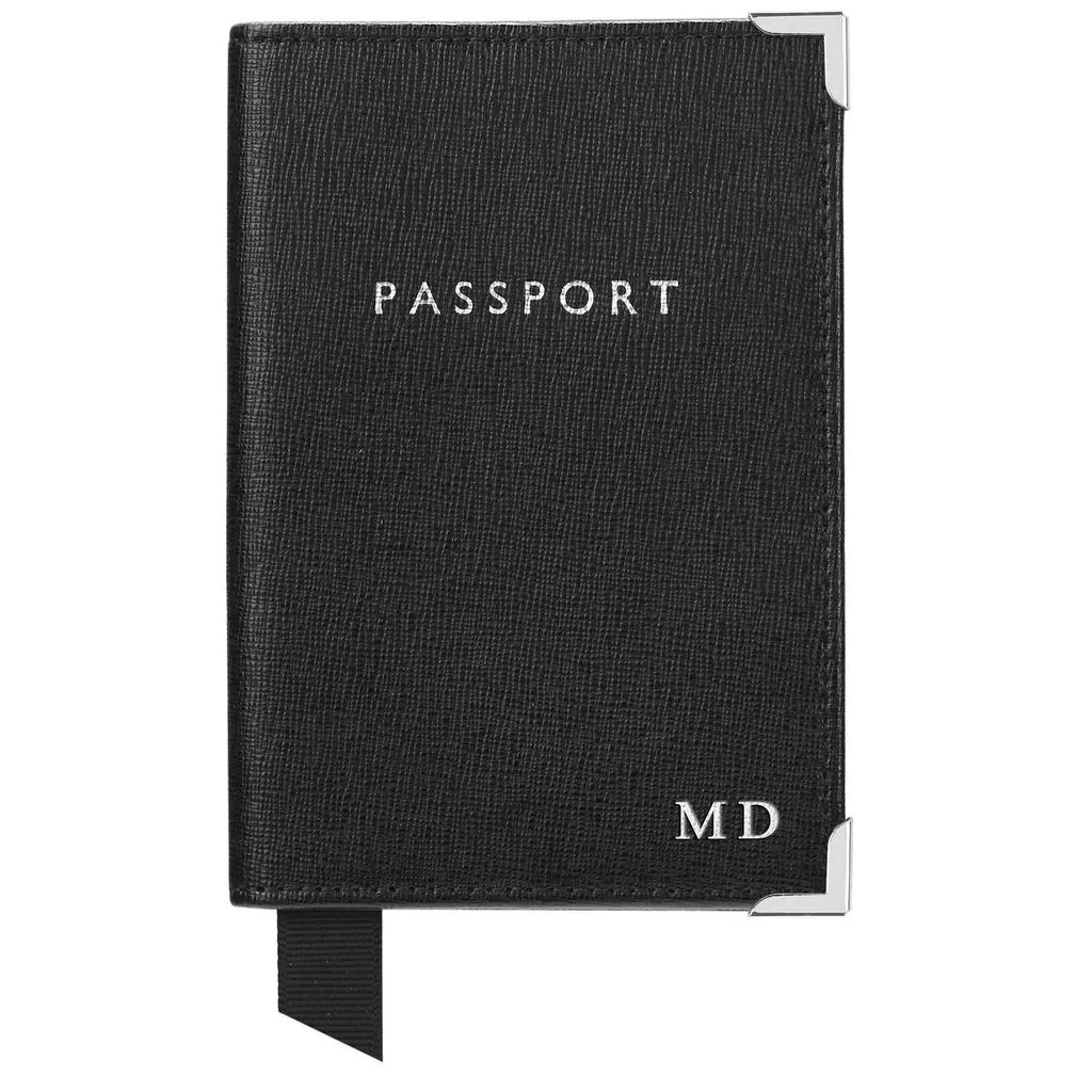 Aspinal of London Plain passport cover amazon croc 4