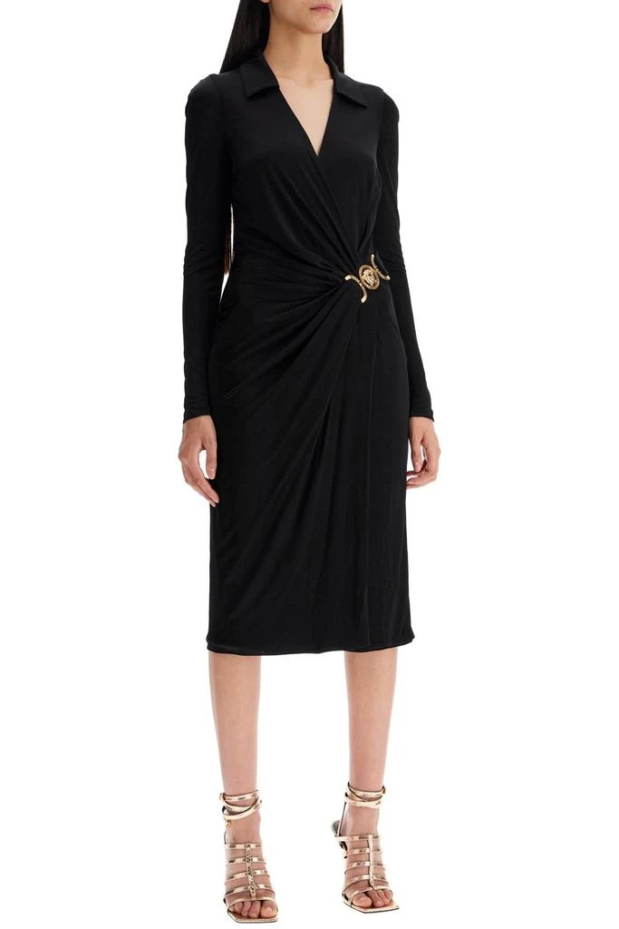 knee length dresses for ladies Versace Collection Black Fitted Sheath Embellished Sleeveless Dress 40   Fashion Reloved