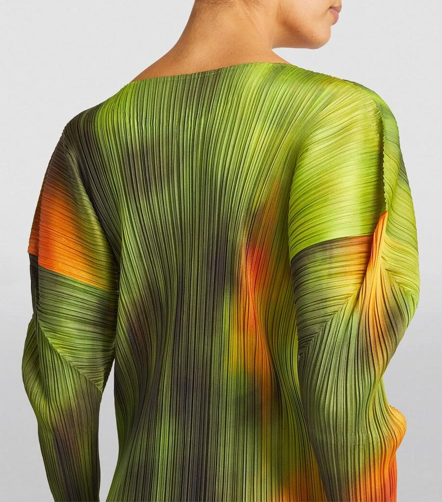 Pleats Please Turnip & Spinach Midi Dress 4
