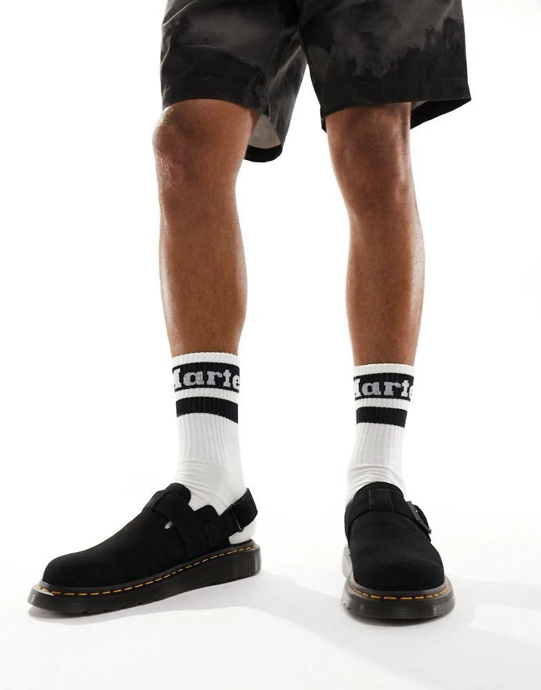 Dr. Martens Dr Martens unisex Jorge II mules in black suede 4