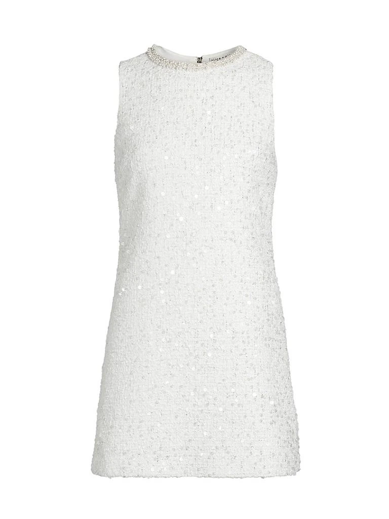 Alice + Olivia Coley Embellished Slim-Fit Minidress 1