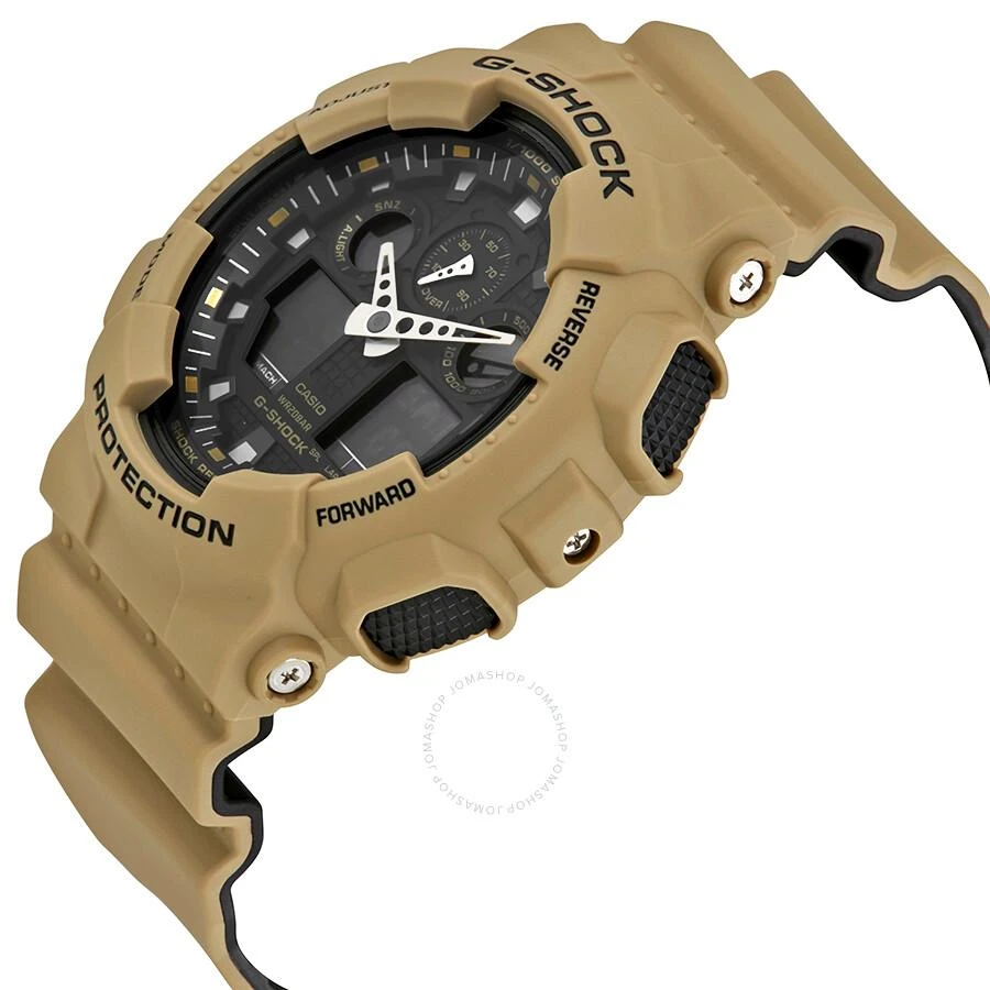 Casio G-Shock Black Dial Men's Sand Beige Sports Watch GA100L-8A 2