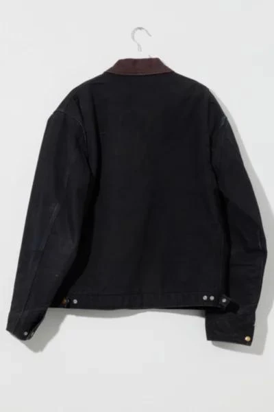 Carhartt Vintage Y2K Carhartt Detroit Blanket Lined Black Canvas Jacket 4