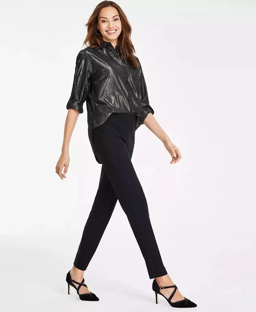 Gloria Vanderbilt Women's Tummy-Control Pull-On Slim Trousers, Regular, Short & Long 3