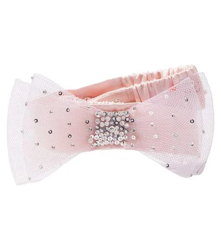 Tutu Du Monde Soni embellished bow-detail satin belt 1