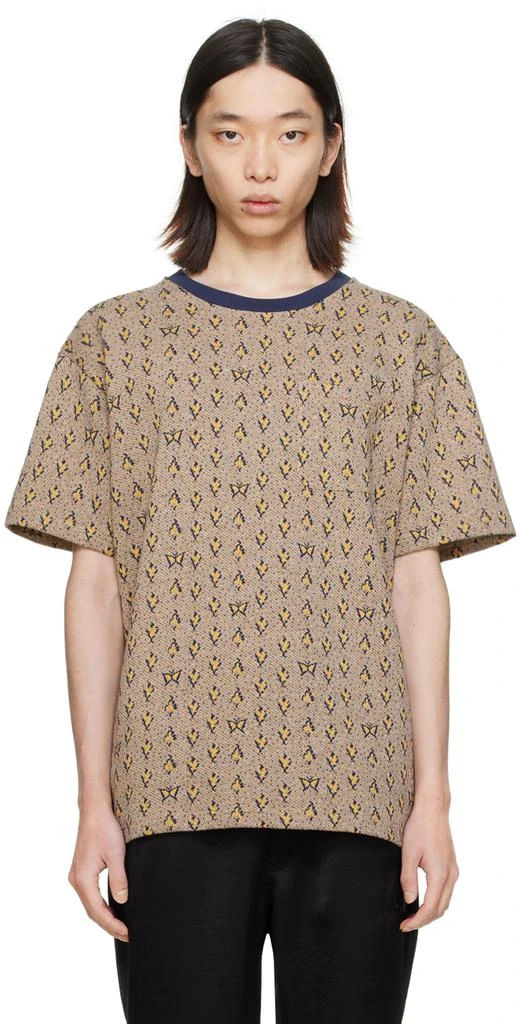 Needles Yellow Papillon & Floral T-Shirt 1