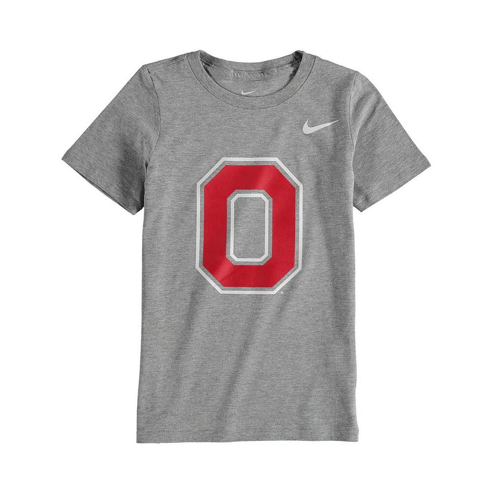 Nike Preschool Boys and Girls Charcoal Ohio State Buckeyes Logo T-shirt