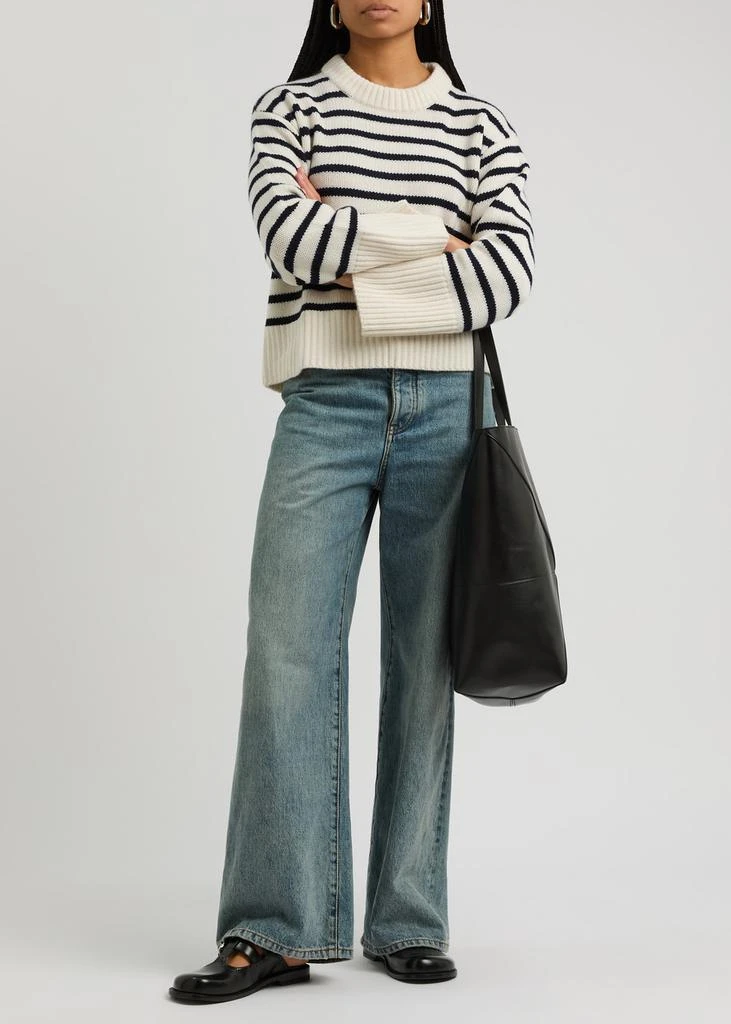 Lisa Yang Sony striped-intarsia cashmere jumper 4