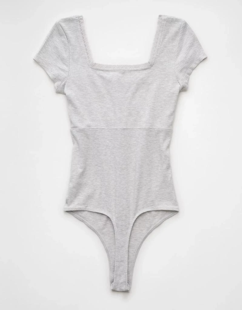 AE AE Short Sleeve Square Neck Bow Bodysuit 4