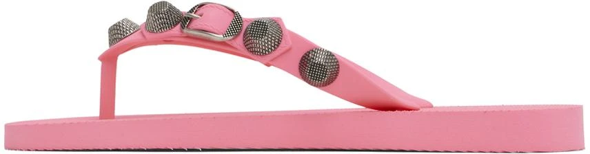 Balenciaga Pink Cagole Flip Flops 3