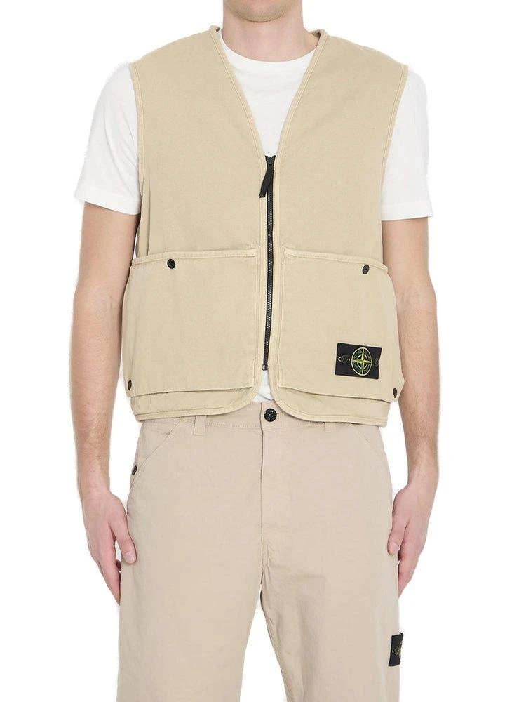 Stone Island Stone Island Oversized Logo Patch Vest