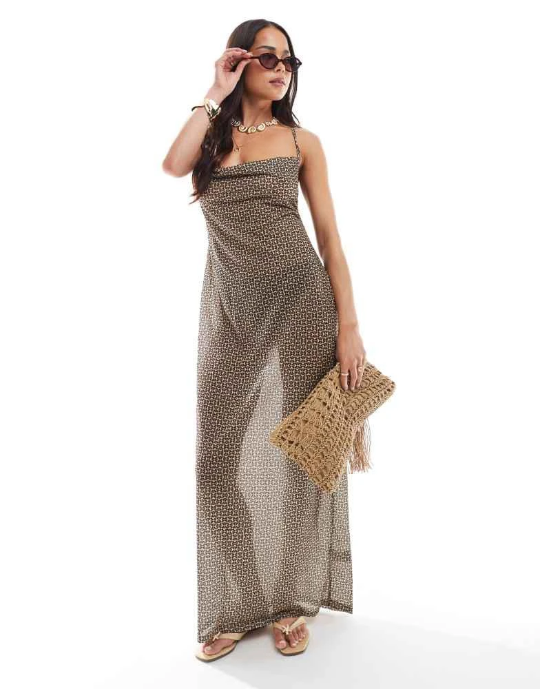 4th & Reckless strappy mesh tie back midaxi beach dress in mini geo print On Sale Now with Up to 40% Off | Discover Exclusive Deals & Savings at BeyondStyle 4th & Reckless strappy mesh tie back midaxi beach dress in mini geo print On Sale Now with Up to 40% Off | Discover Exclusive Deals & Savings at BeyondStyle
