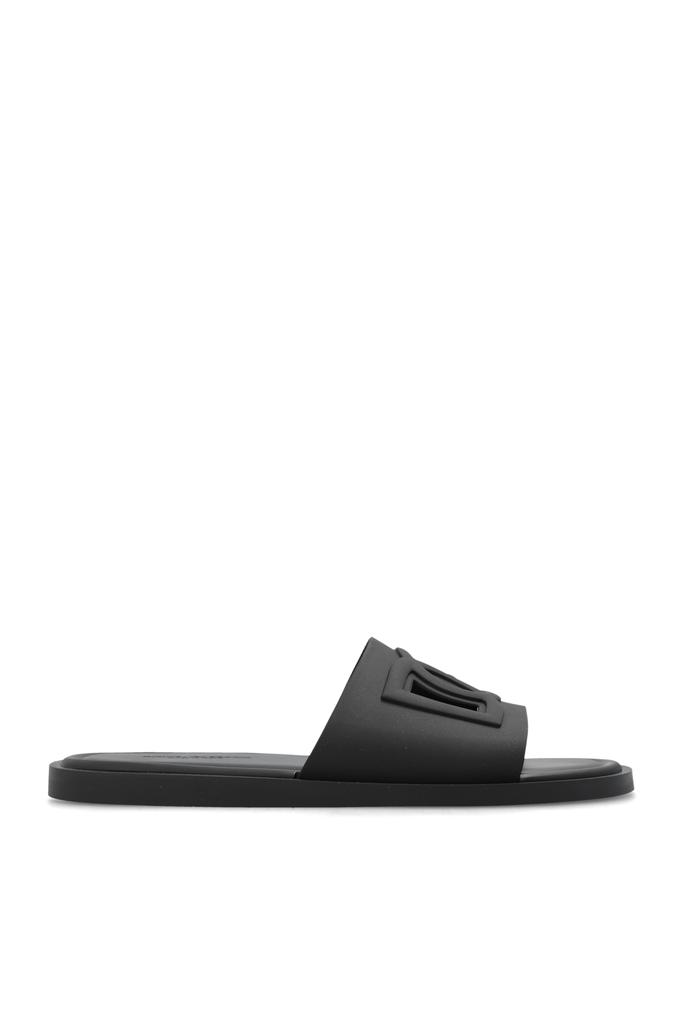 Dolce & Gabbana Black rubber Beachwear slippers - Sandals