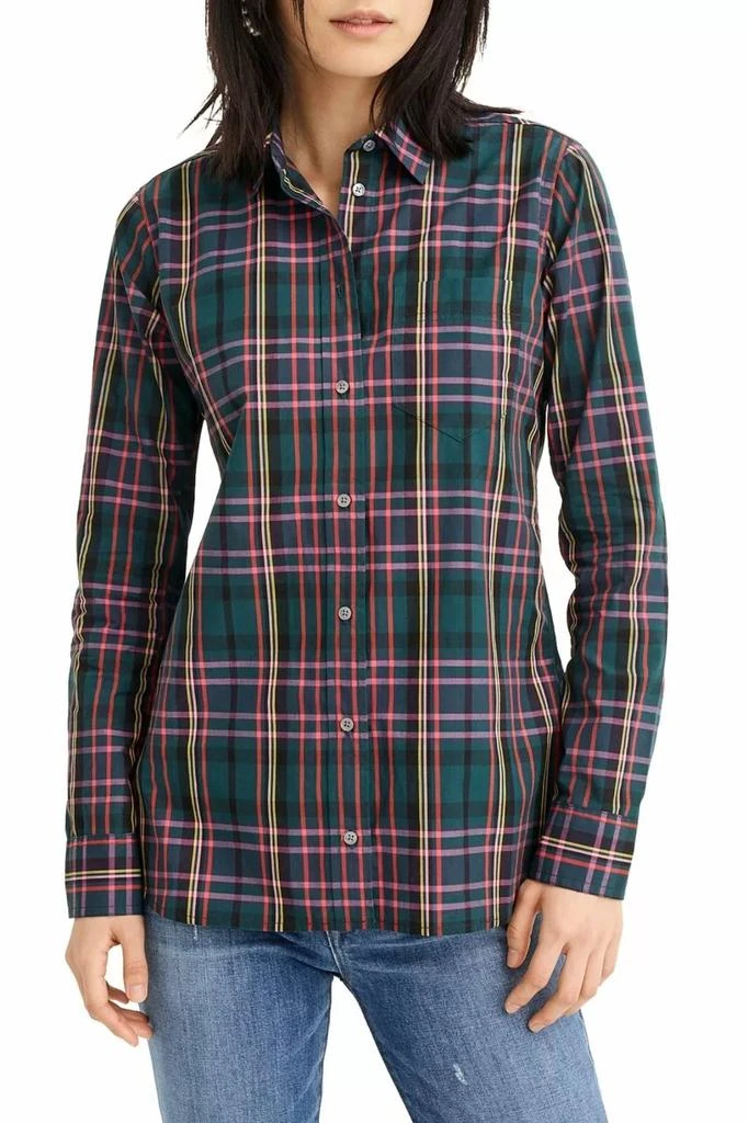 J. Crew Classic-Fit Button Down Shirt In Green Plaid 1