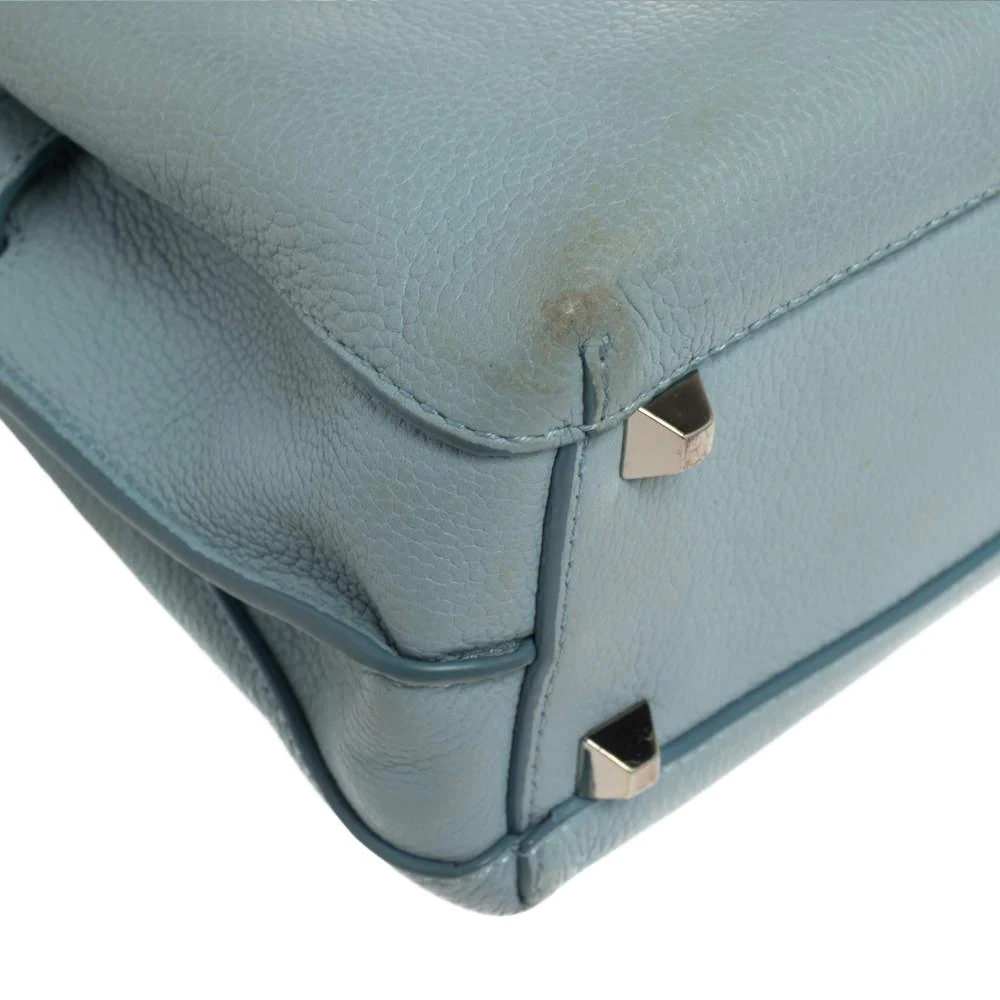 MCM MCM Blue Leather Mini Milla Tote 12