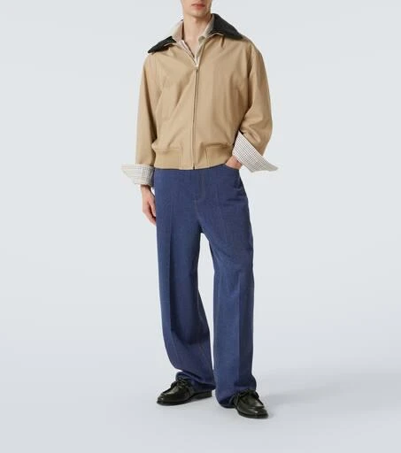 Bottega Veneta Wool and cotton drill wide-leg pants 2