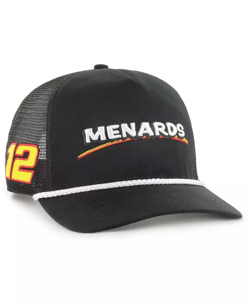 47 Brand Men's Black Ryan Blaney Menards Triple Hit Corduroy Adjustable Hat 1