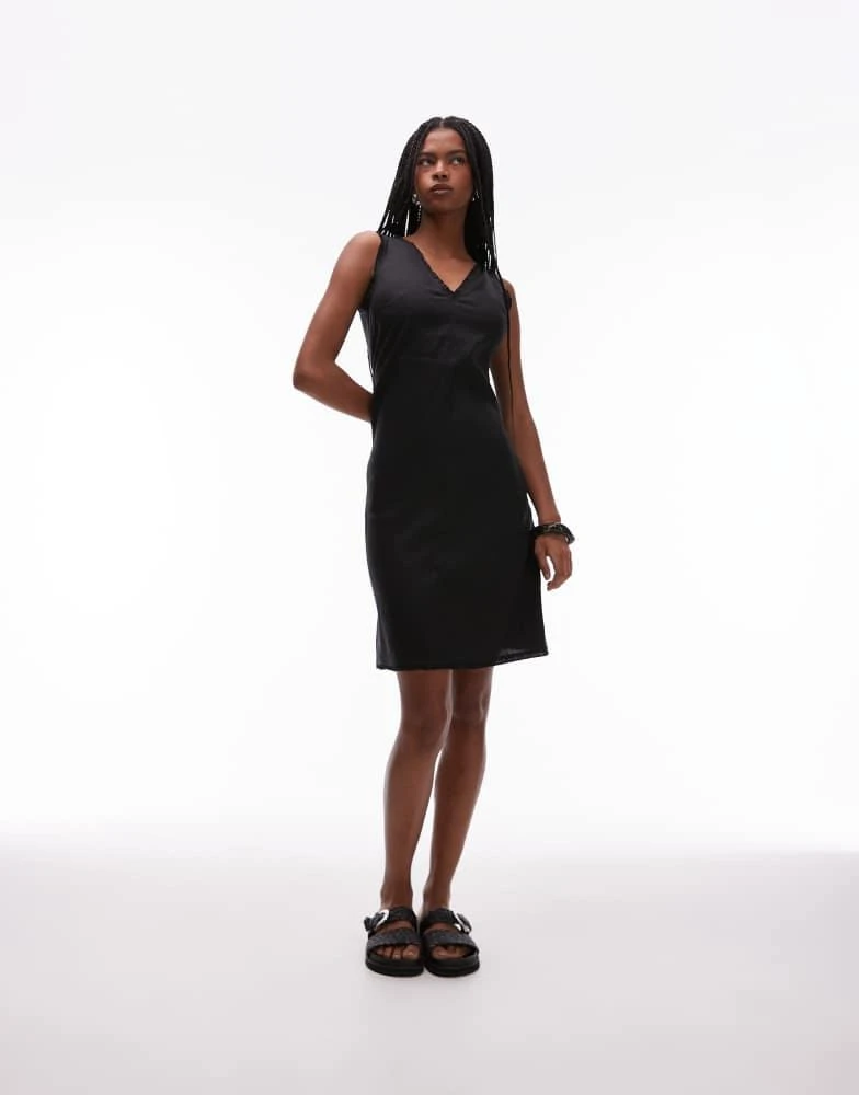 asos black shift dress Azure Strapless Satin Knot Mini Dress main image 0