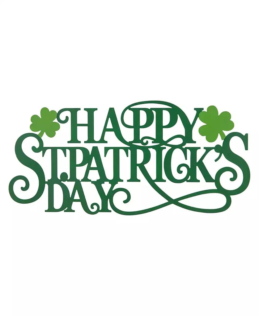 Glitzhome 24" L Metal "Happy St. Patrick
s Day" Wall Decor