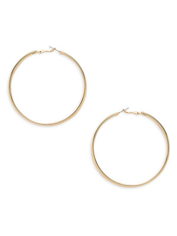 AVA & AIDEN 12K Goldplated Iron Hoop Earrings