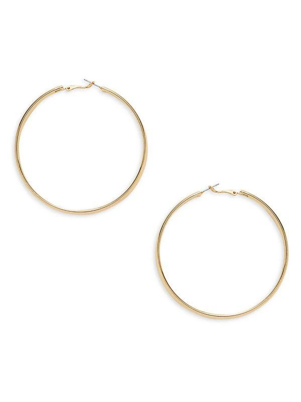 Ava & Aiden 12K Goldplated Iron Hoop Earrings 1