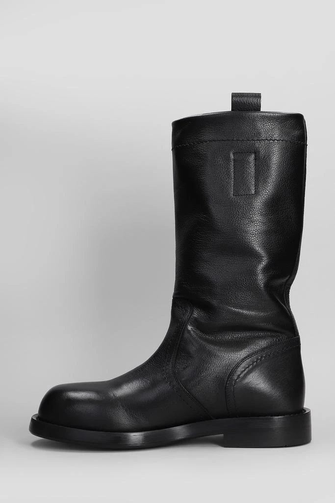 ANN DEMEULEMEESTER Bente Boots In Black Leather 3