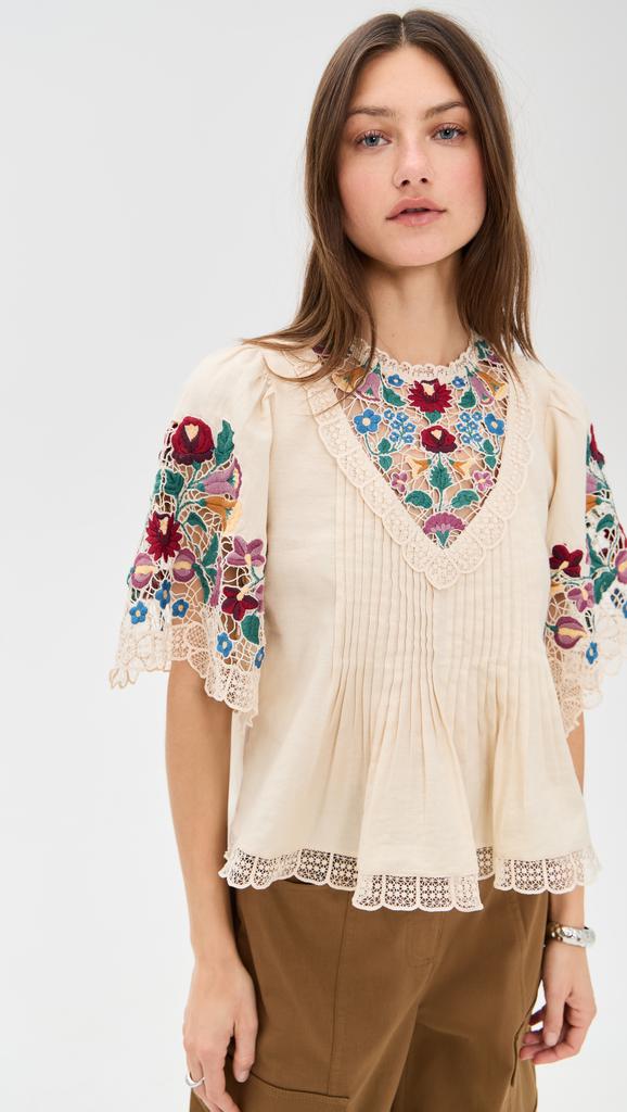Sea Katharine Embroidery Top
