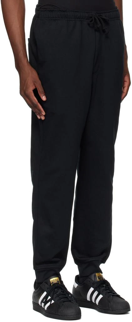 Y-3 Black Cuffed Sweatpants 2