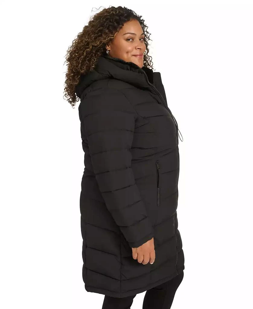Calvin Klein Plus Size Hooded Zip-Front Puffer Coat 3