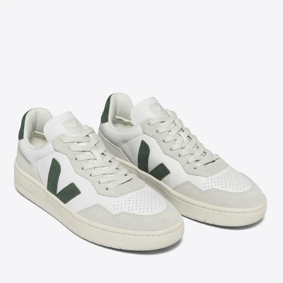 Veja VEJA MEN'S V-90 BASTILLE LEATHER AND SUEDE TRAINERS 2